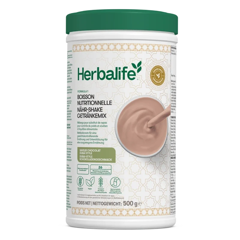 Herbalife Formula 1 Shake "Dubai Style" Schokolade (500g) – Limitierte Edition