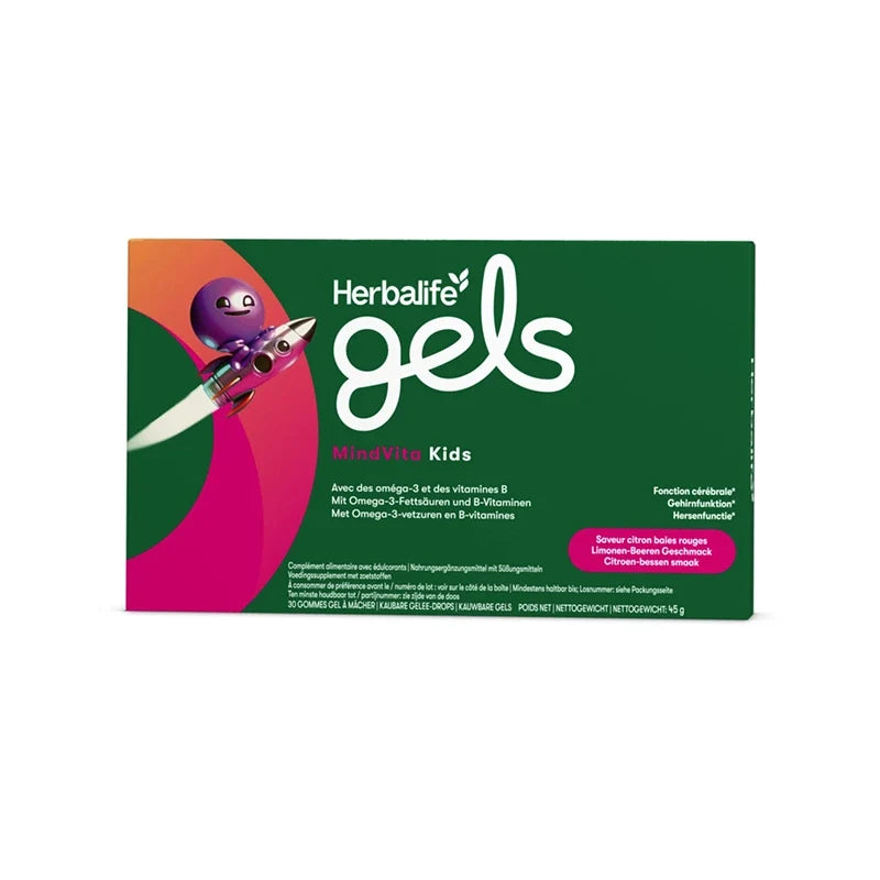 Herbalife Gels MindVita Kids – Zitrone & rote Beeren (30 Stück)