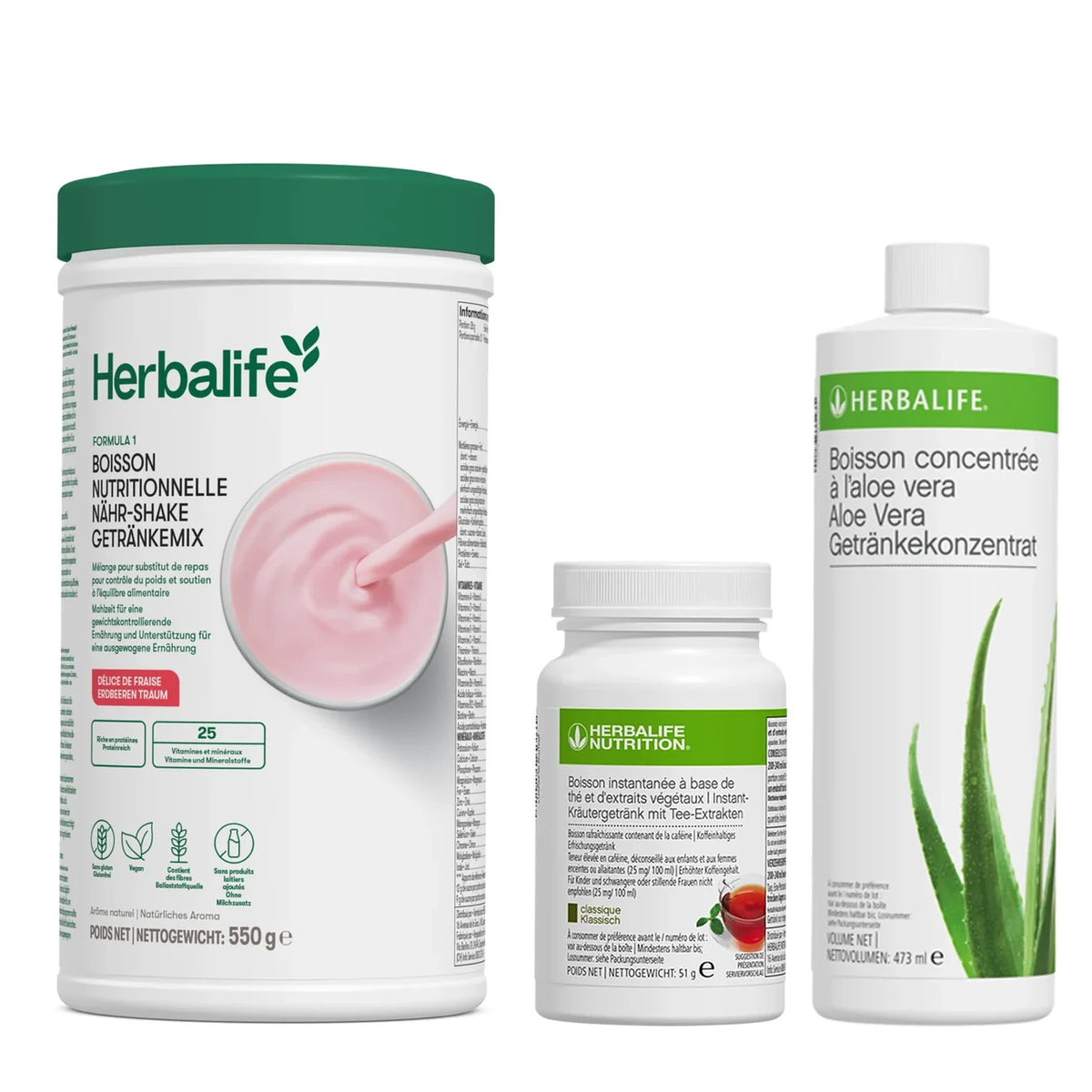 HERBALIFE Starter Set (Shake + Tee + Aloe Vera)