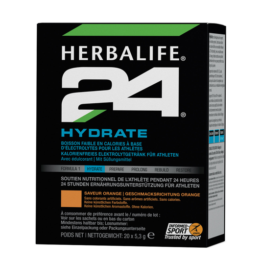 Herbalife H24 Hydrate Orangengeschmack (20 x 5.3 g) – Elektrolyt-Getränk