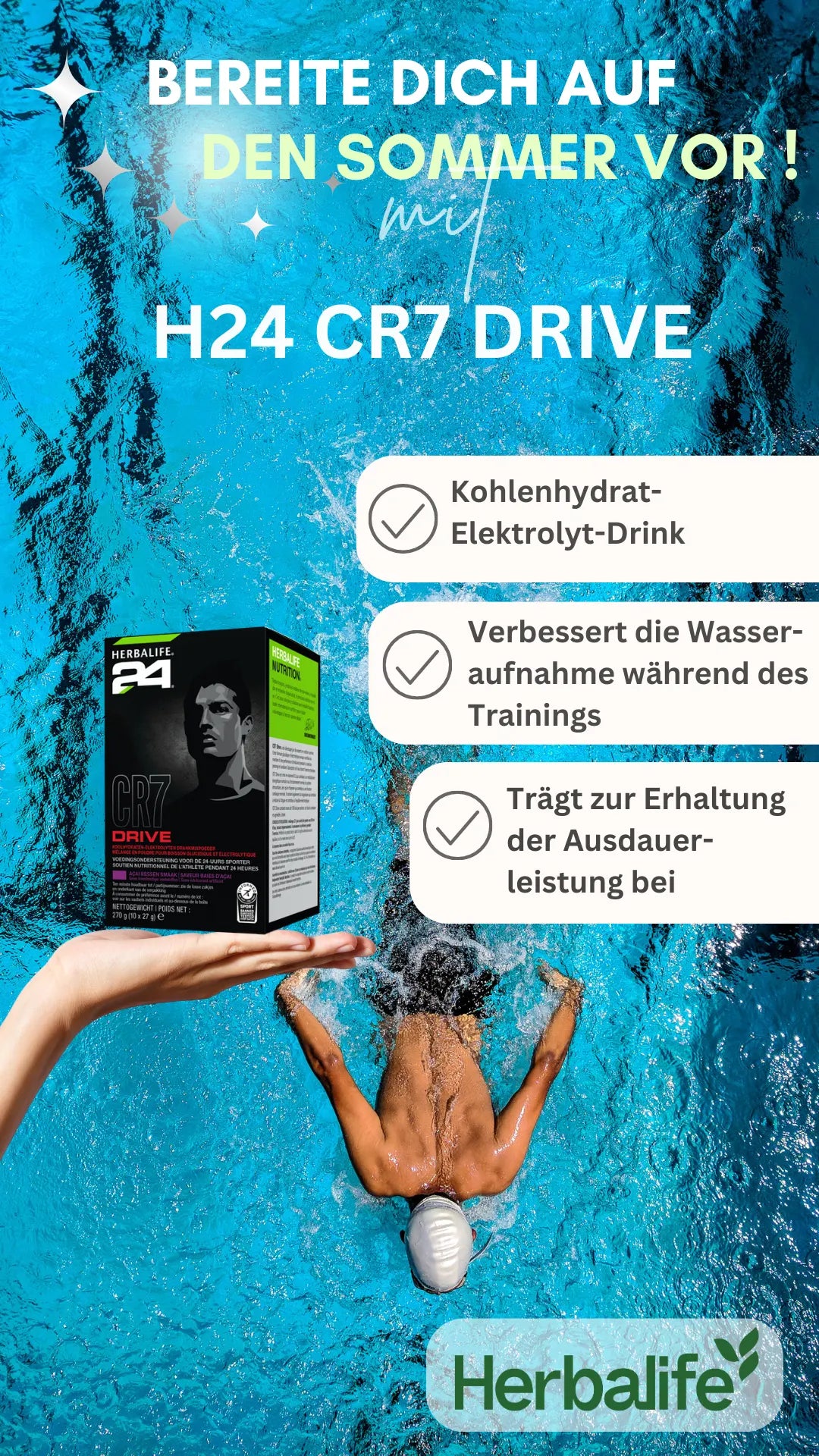 Herbalife24 CR7 Drive – 10 Portionsbeutel (Sachets)