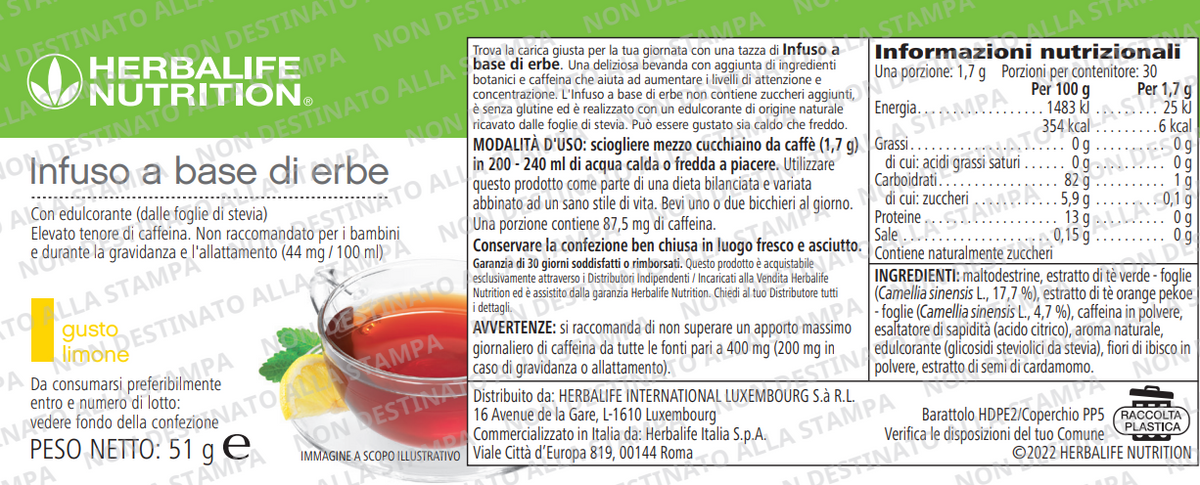 Herbalife Tee – Instant-Kräutergetränk mit Koffein (Thermojetics)