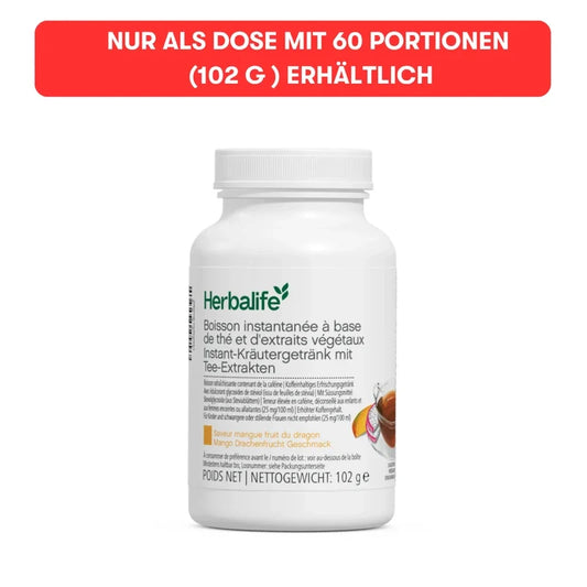 Instant-Kräutergetränk mit Tee-Extrakten – Mango & Drachenfrucht (102 g)